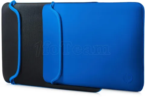 Photo de Étui de protection (Housse) HP pour ordinateur portable 14" max réversible (Noir / Bleu)