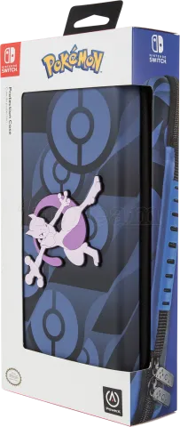 Photo de Etui rigide PowerA Pokémon Mewtwo pour Console Nintendo Switch (Bleu)