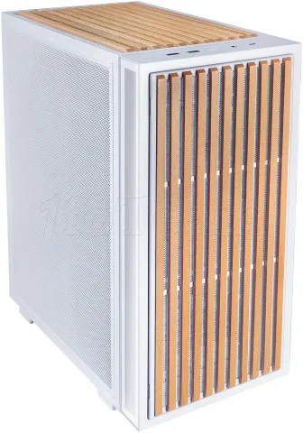 Photo de Façade Vertical Aerodeck Lian Li pour boitiers B4 (Blanc/Bois)