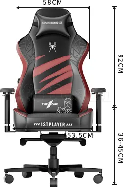 Photo de Fauteuil 1stPlayer Duke (Noir)