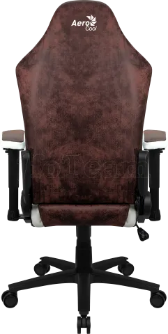 Photo de Fauteuil Aerocool Crown AeroSuede (Marron/Blanc)