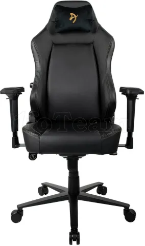 Photo de Fauteuil Arozzi Primo PU (Noir/Or)