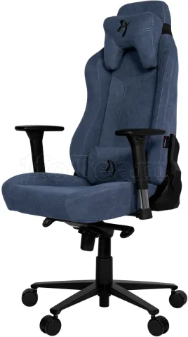 Photo de Fauteuil Arozzi Vernazza Soft Fabric (Bleu)