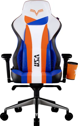 Photo de Fauteuil Cooler Master Caliber X2 Street Fighter 6 Luke (Blanc/Bleu/Orange)