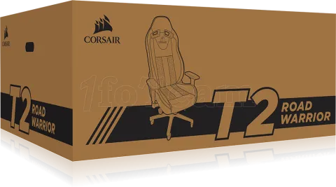 Photo de Fauteuil Corsair T2 Road Warrior (Noir/Blanc)