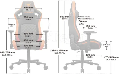 Photo de Fauteuil Cougar Defensor (Gris)