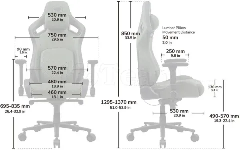 Photo de Fauteuil Cougar Defensor S (Bleu)