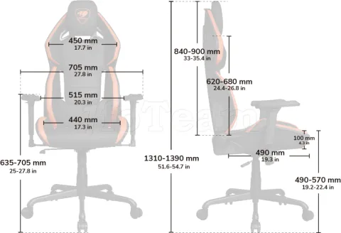 Photo de Fauteuil Cougar Hotrod (Noir)