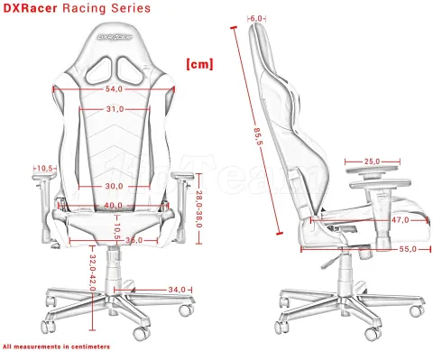 Photo de Fauteuil DXRacer Racing R0 (Noir/Rouge)