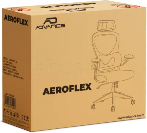 Photo de Fauteuil ergonomique Advance Aeroflex (Noir)