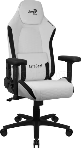 Photo de Fauteuil Gamer Aerocool Crown Leatherette (Blanc)