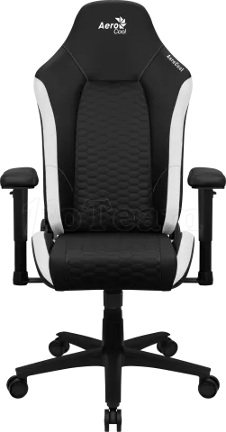 Photo de Fauteuil Gamer Aerocool Crown Leatherette (Noir/Blanc)