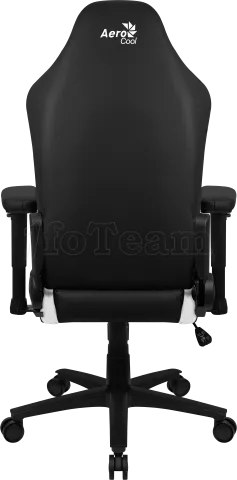 Photo de Fauteuil Gamer Aerocool Crown Leatherette (Noir/Blanc)