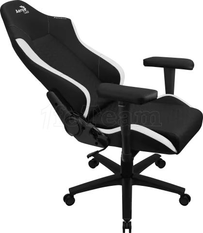 Photo de Fauteuil Gamer Aerocool Crown Leatherette (Noir/Blanc)