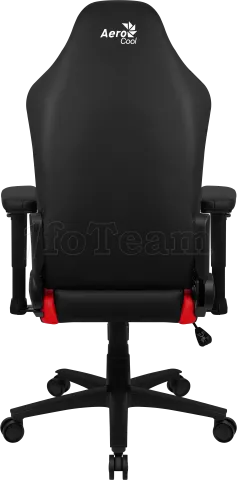 Photo de Fauteuil Gamer Aerocool Crown Leatherette (Noir/Rouge)