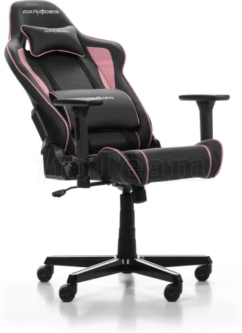 Photo de Fauteuil Gamer DXRacer Prince P08 (Noir/Rose)