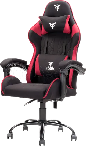 Photo de Fauteuil Gamer iTek Rhombus FF10 (Noir/Rouge)