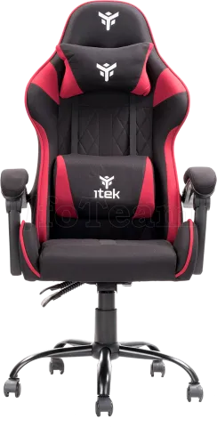 Photo de Fauteuil Gamer iTek Rhombus FF10 (Noir/Rouge)