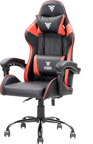 Photo de Fauteuil Gamer iTek Rhombus PF10 (Noir/Rouge)