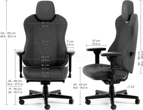 Photo de Fauteuil Gamer Noblechairs Aura TX (Gris)