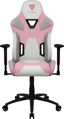 Photo de Fauteuil Gamer ThunderX3 TC5 (Rose/Gris/Blanc)