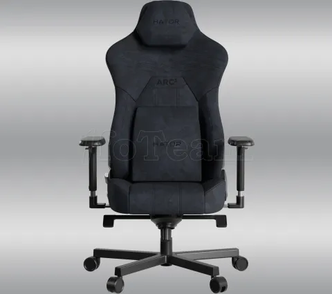 Photo de Fauteuil Hator Arc 3 Velour - Taille XL (Noir)