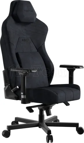 Photo de Fauteuil Hator Arc 3 Velour - Taille XL (Noir)