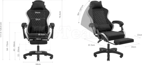 Photo de Fauteuil Mars Gaming MGC-X Fabric (Noir)