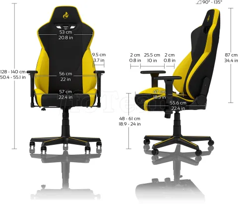 Photo de Fauteuil Nitro Concepts S300 Astral Yellow (Noir/Jaune)