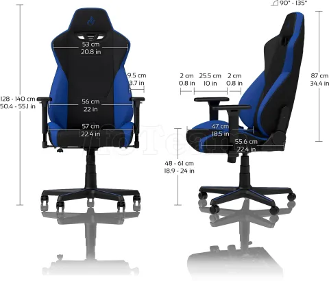 Photo de Fauteuil Nitro Concepts S300 Galactic Blue (Noir/Bleu)