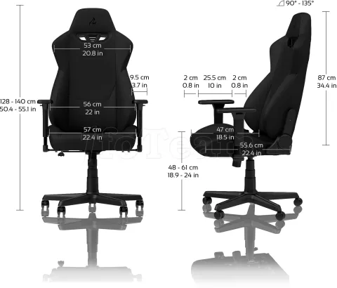 Photo de Fauteuil Nitro Concepts S300 Stealth Black (Noir)