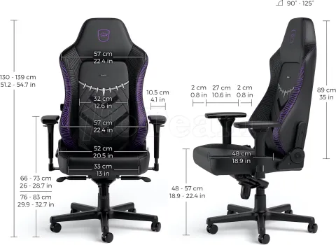 Photo de Fauteuil Noblechairs Hero Black Panther Edition (Noir/Violet)