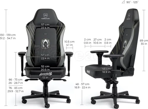 Photo de Fauteuil Noblechairs Hero Team Heretics Edition (Noir/Gris)