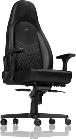 Photo de Fauteuil Noblechairs Icon en Cuir véritable (Noir)