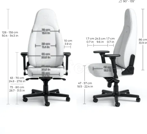 Photo de Fauteuil Noblechairs Icon White Edition (Blanc)