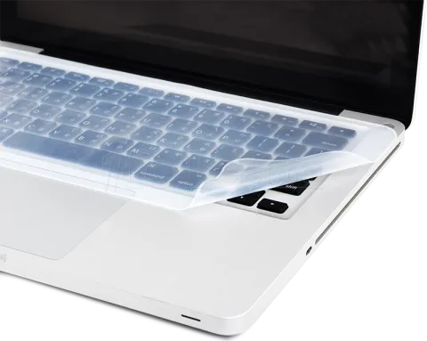 Photo de Feuille protectrice en silicone pour clavier ordinateur portable
