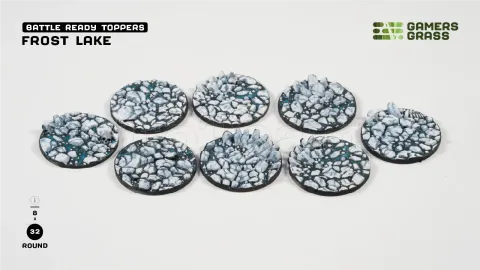 Photo de Gamers Grass - Frost Lake : Round 32mm (x8)