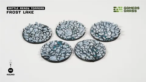 Photo de Gamers Grass - Frost Lake : Round 40mm (x5)