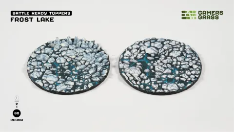 Photo de Gamers Grass - Frost Lake : Round 60mm (x2)