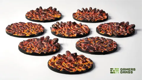 Photo de Gamers Grass - Molten Lava : Round 32mm (x8)