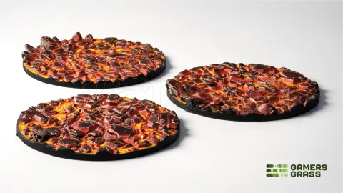 Photo de Gamers Grass - Molten Lava : Round 50mm (x3)