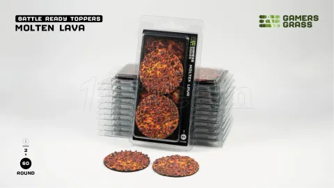 Photo de Gamers Grass - Molten Lava : Round 60mm (x2)