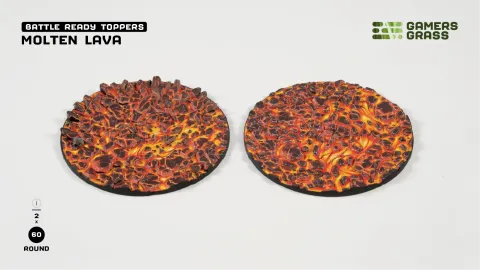 Photo de Gamers Grass - Molten Lava : Round 60mm (x2)
