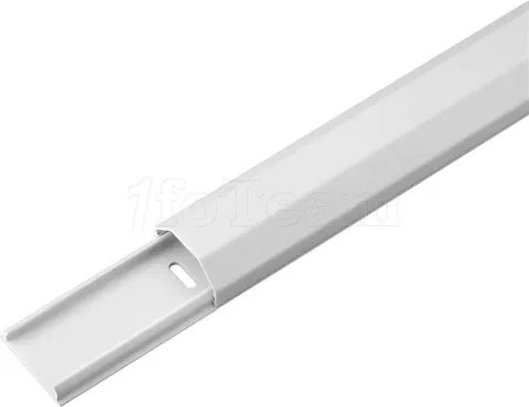 Photo de Goulotte passage plancher rigide Goobay 1m Largeur 33mm (Blanc)