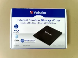 Photo de Graveur Blu-Ray externe Verbatim Slimline (Noir) - SN 438905314000986 - ID 223068