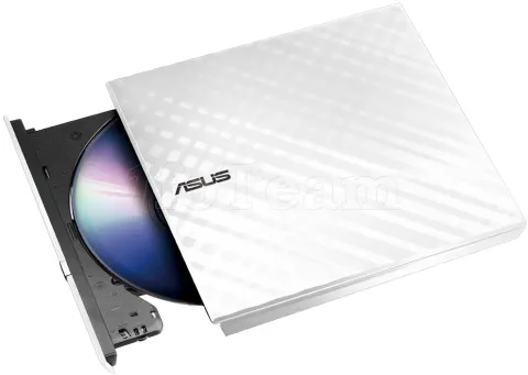 Photo de Graveur DVD externe slim Asus SDRW-08D2S-U Lite (Blanc)