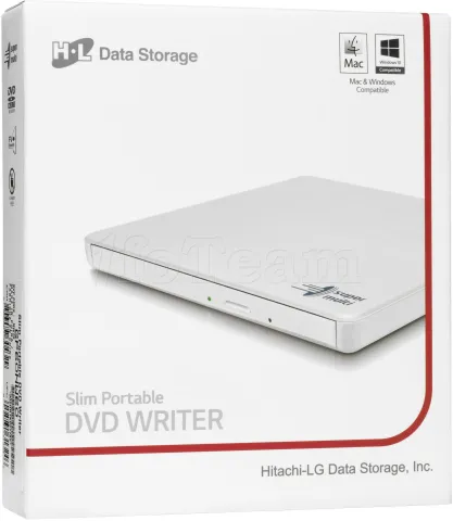 Photo de Graveur DVD externe slim Hitachi/LG GP60 (Blanc)