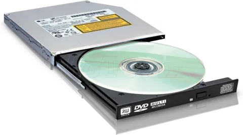 Photo de Graveur DVD Hitachi/LG interne slim 8X Data Storage SATA GUDON Slim 9,5mm (Noir)