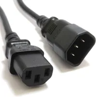 Photo de HPE Jumper Cord - Câble d'alimentation - IEC 60320 C13 pour IEC 60320 C14 - CA 250 V - 10 A - 2 m - noir - Mondial - pour Apollo 4510 Gen9, Modular Smart Array P2000 G3, ProLiant DL360 G7