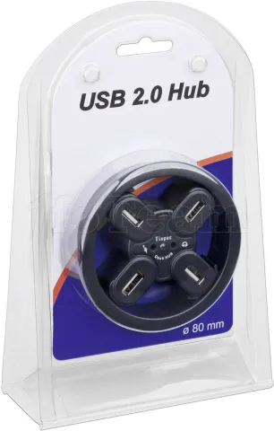 Photo de Hub USB 2.0 encastrable Goobay - 4 ports + 2x Jack 3.5mm